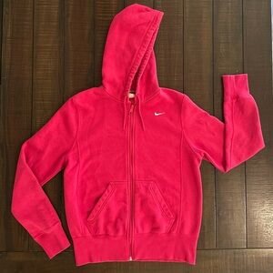 Nike Youth Hot Pink Zip Up Hoodie